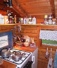 Die Küche des Ferienhauses