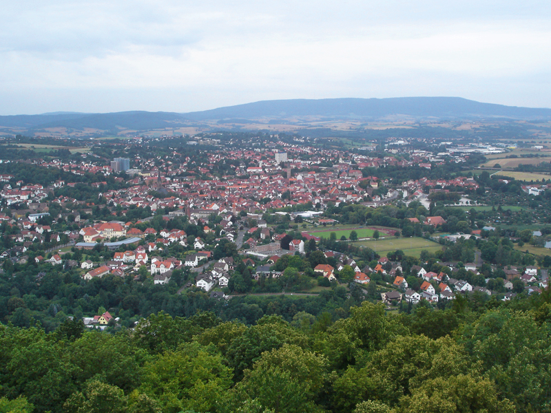 Blick vom Bismarckturm über Eschwege